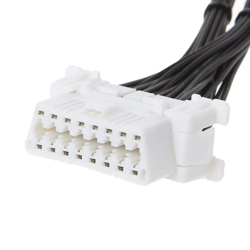 16 контактный OBD2 OBD 2 OBDii разветвитель Удлинительный кабель один штекер на два