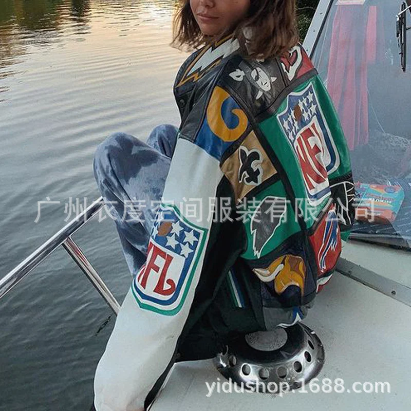 America Bomber Baseball Bat Basic Jacket Female Men Coat Women Clothing Harajuku Plus Size Streetwear Outerwear Goth | Женская одежда