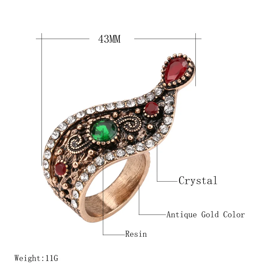 Популярные турецкие ювелирные изделия Kinel античные кольца для женщин Уникальный