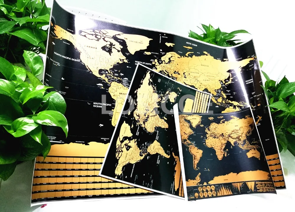 Карта мира с флагами США Путешествия постеры картой стены искусства стикер