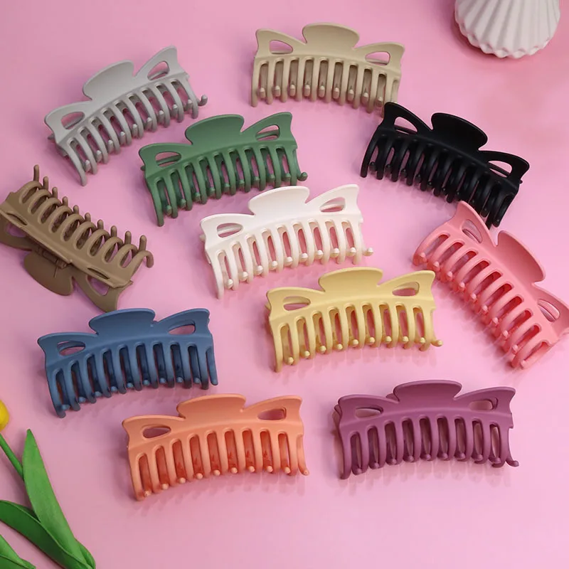 

Модный простой цветной акриловый зажим для захвата, простой Овальный Леопардовый захват, краб для волос для женщин, аксессуары для макияжа ...