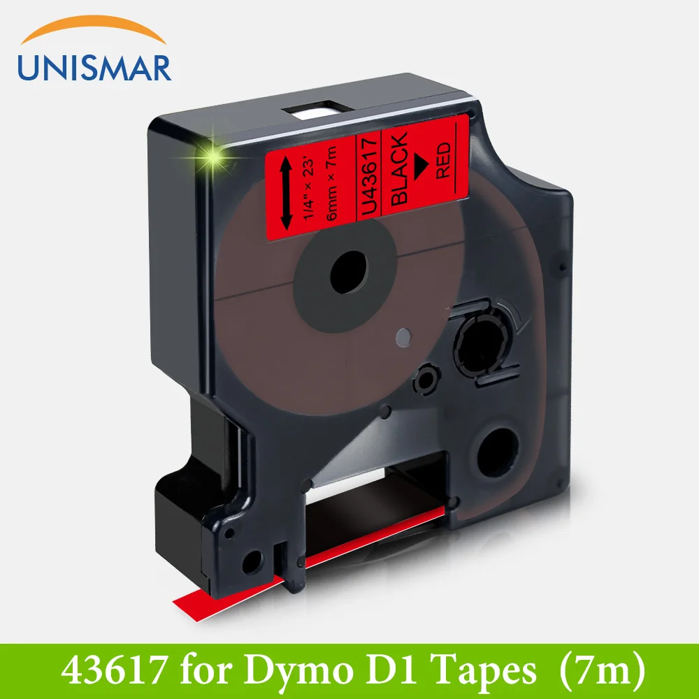 

Black on Red 43617 Printer Label Ribbon Compatible Dymo 43613 Black on White for DYMO Labeller MobileLabeler LabelManager 280