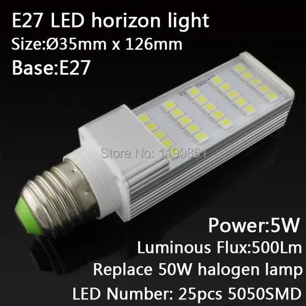 

Retail 2014 25leds SMD 5050 E27 G24 LED corn bulb lamp Warm white/white 5W 220V-240V LED chandelier Light