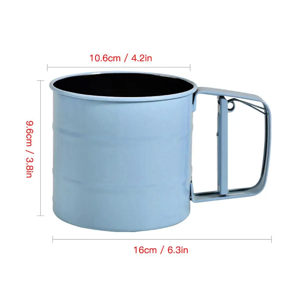 

Flour Icing Sugar Sifter Stainless Steel Hand Held Flour Sieve Powder Hand Screened Sugar Mesh Seve Baking Tools Cake Utensils