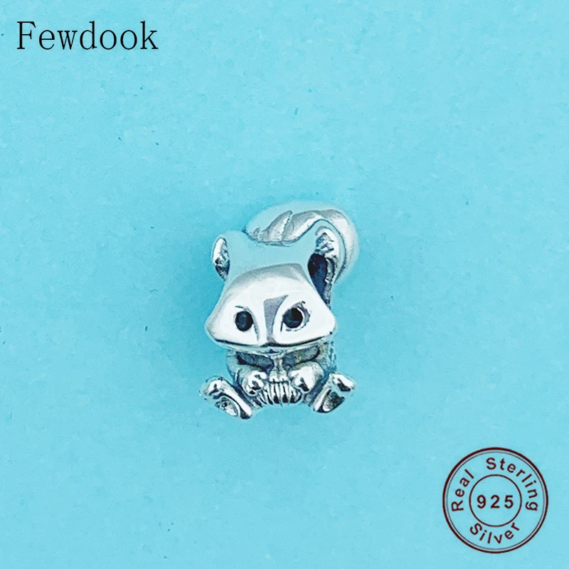 

Аутентичные 925 стерлингового серебра 3D милое животное белка бисера Fit оригинальный бренд Шарм браслет для изготовления женщин детей Berloque 2020