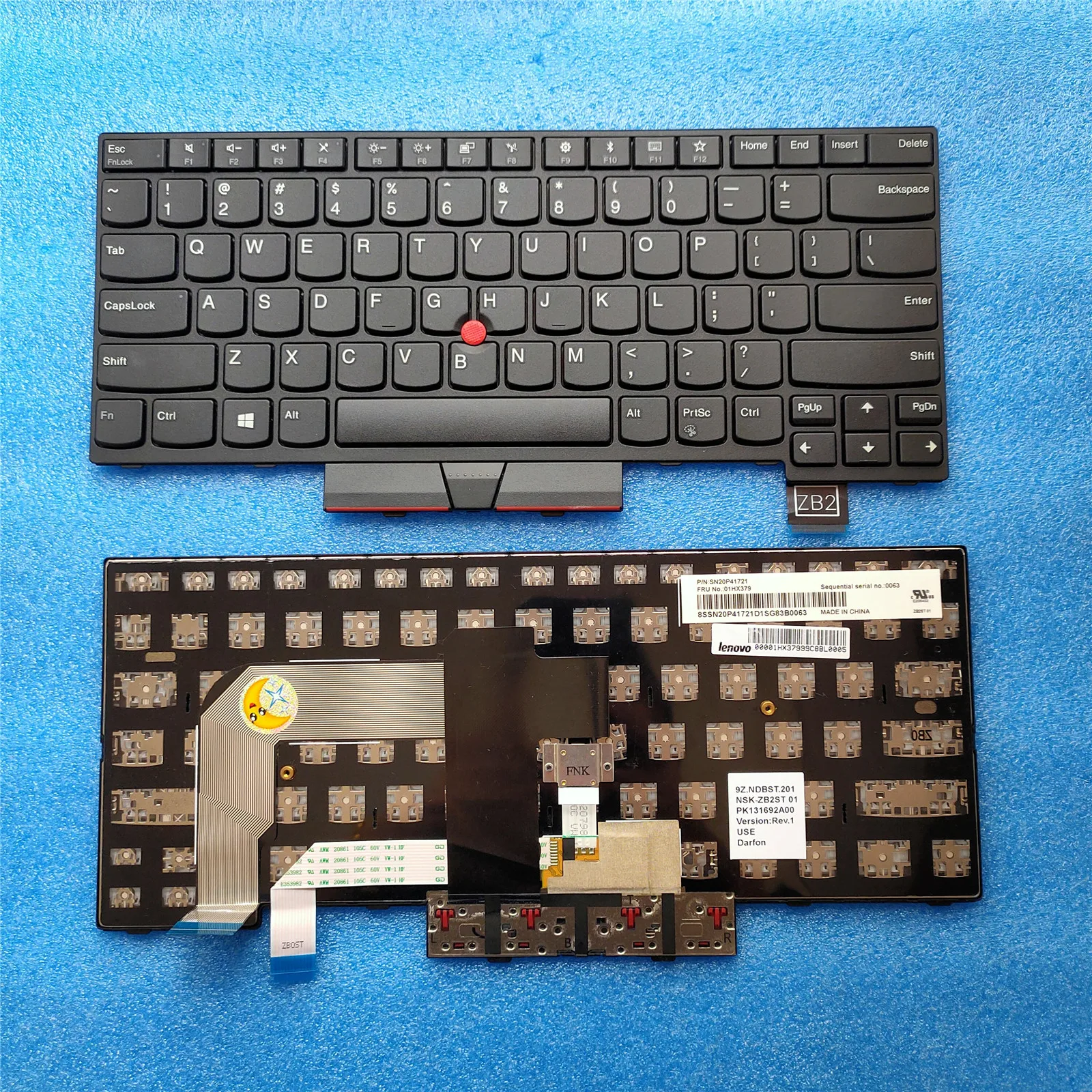 Новый оригинальный US клавиатура для lenovo Thinkpad T470 T480 A475 A485 без подсветки 01HX379 01HX339