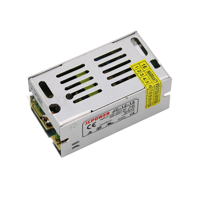 Оптовая продажа DC12V Светодиодный источник питания 1A /2A/3A/5A/8.5A/10A/12.5A/15A/20A/25A/30A/40A/50A/60A