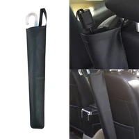 universal synthetic leather car seat back umbrella storage bag holder auto tidying accessories