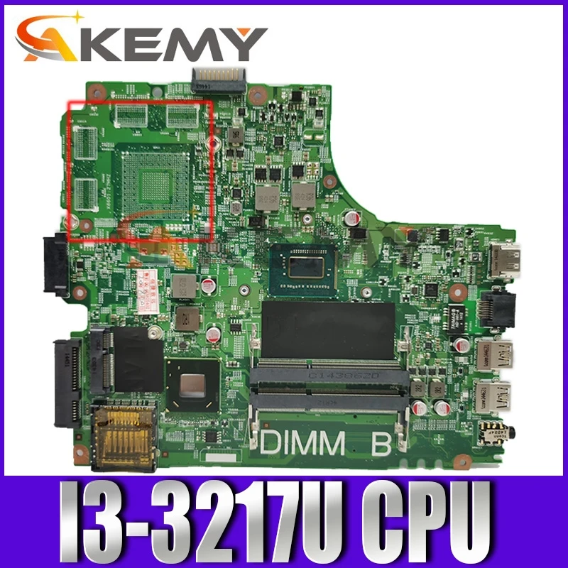 

Akemy для DELL 3421 5421 материнская плата для ноутбука CN-05HG8X 05HG8X ПРБ: 5JBY4 REV:A00 SR0N9 I3-3217U DDR3L 100%