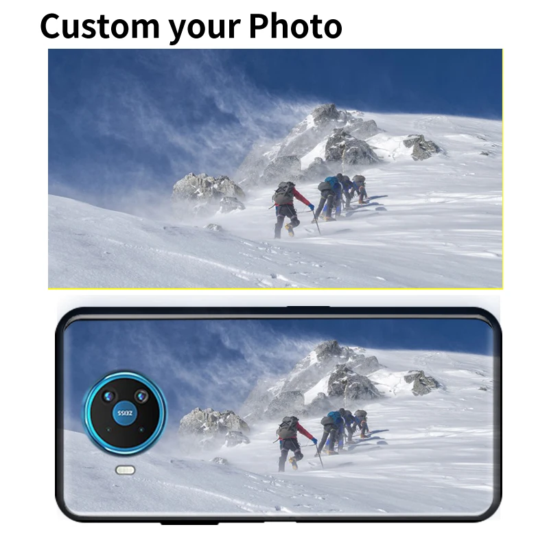 Сделай Сам с возможностью фото в виде ракушки для Nokia 2 3 4 6 7 1 5 8 5G X20Silicone мягкий