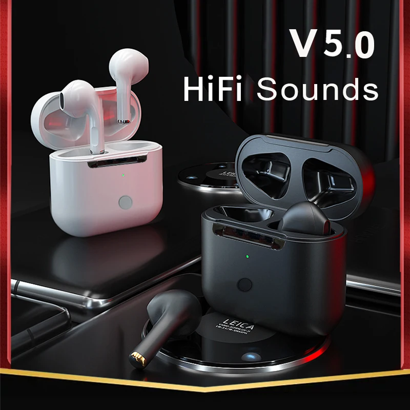 

TWS Wireless Earphones Bluetooth-Compatible Earbuds HIFI Stereo Sound Comfortable In ear Headsets W/Mic For Samsung xiaomi