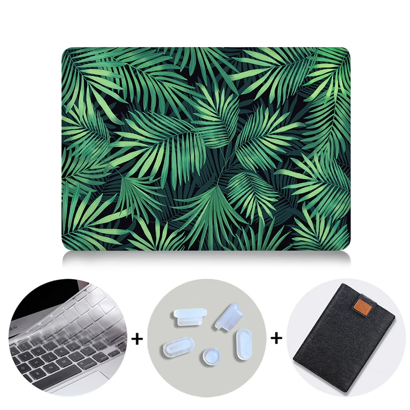 MTT чехол для ноутбука Macbook Pro retina 13 15 с сенсорной панелью тропические растения чехол для macbook Air 11 13 12 дюймов Funda - Цвет: MB13