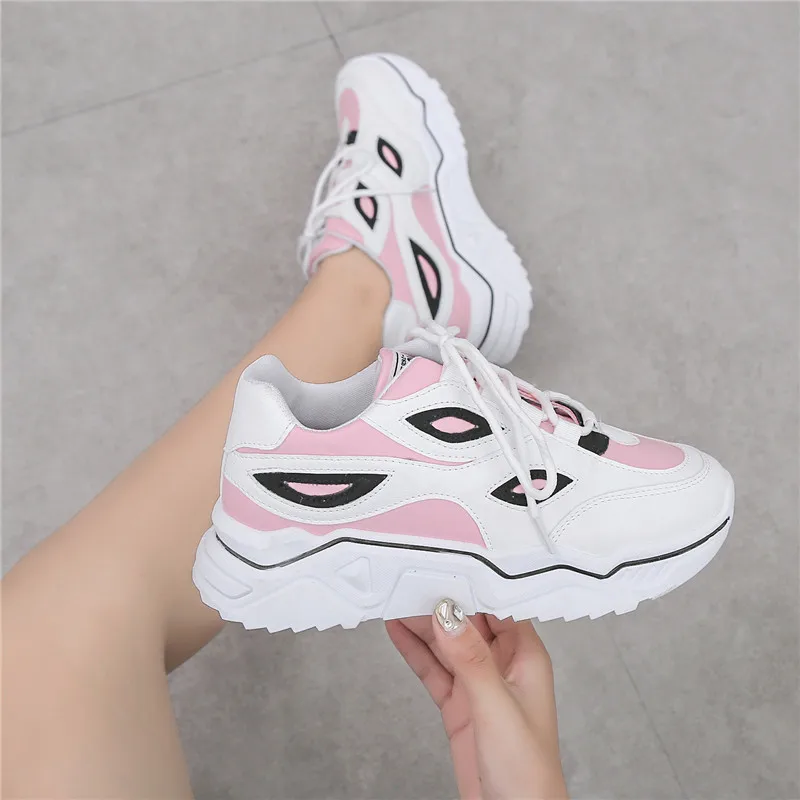 Новинка 2020 года Кроссовки на толстой подошве Спортивная обувь Сезон весна лето