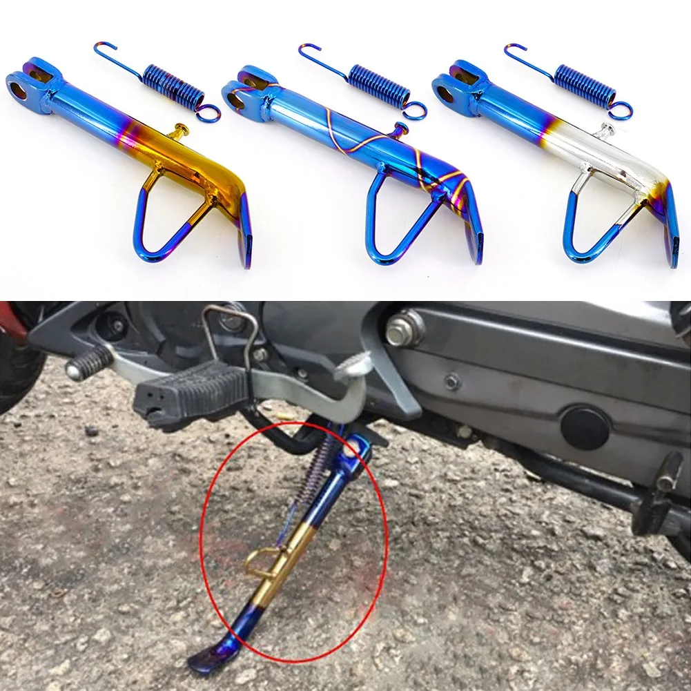 

1pc CNC Motorcycle Scooter Kickstand Side Stand Support Leg Kick Stand Fit For All Motorikes High Quality Stainless Steel