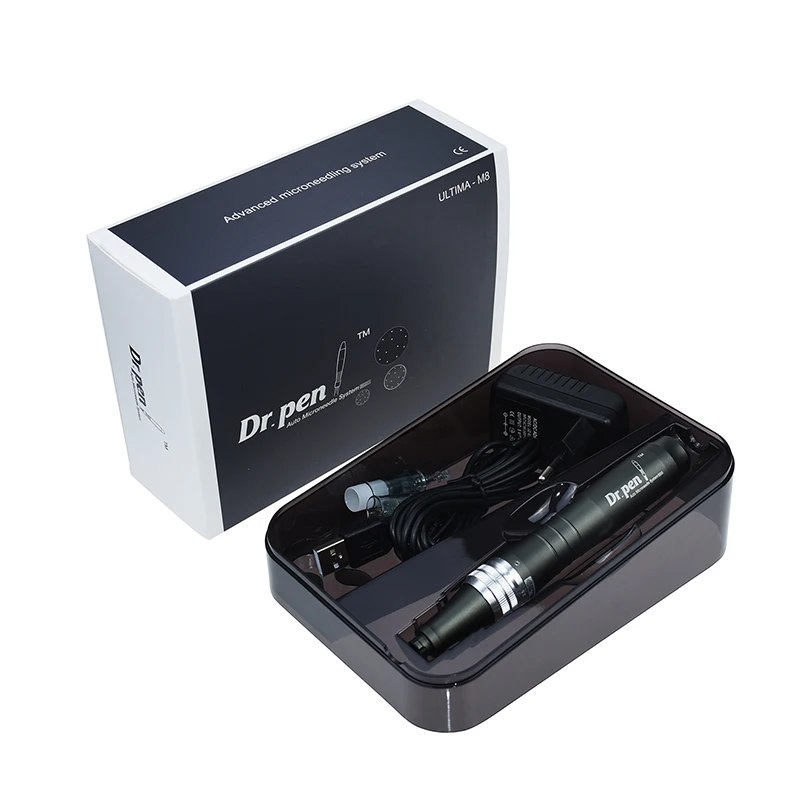 

Dr Pen Ultima M8 With 2pcs Cartridges Wireless Derma Skin Care Microneedle Kit Home Use Beauty Machine
