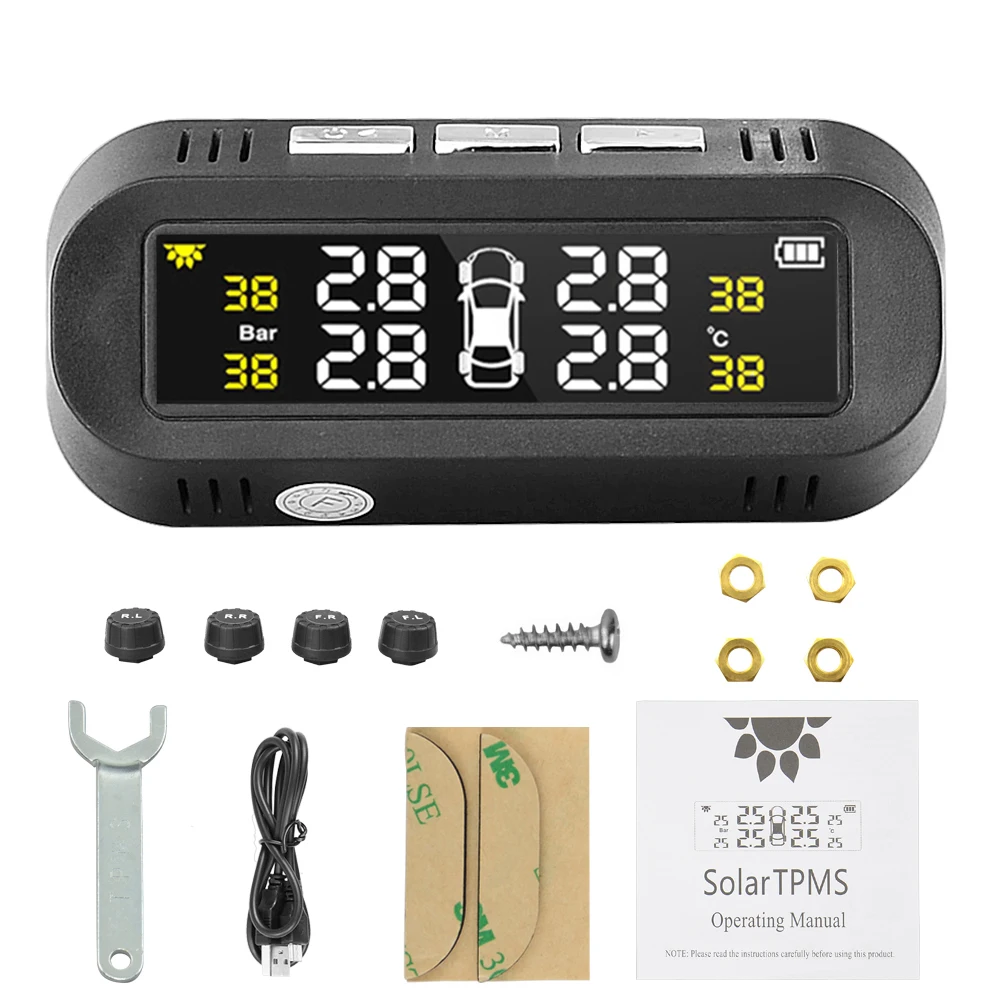 Система контроля давления в шинах TPMS внешний датчик с солнечной батареей|Датчик