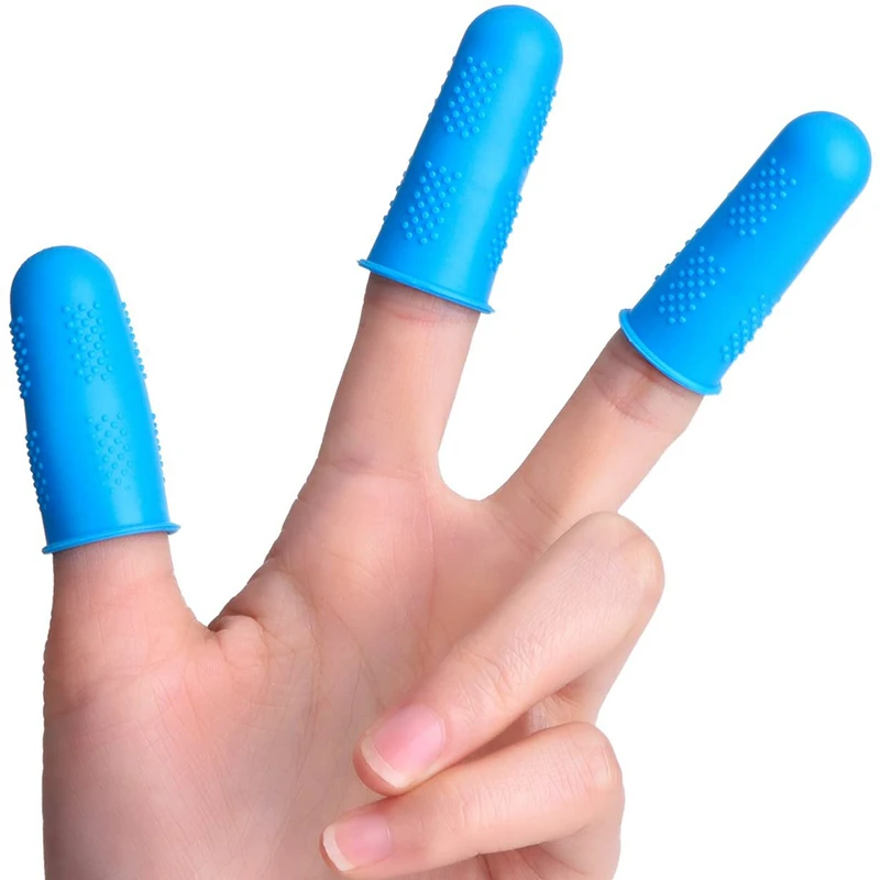 12 Pcs Hot Melt Adhesive Finger Caps Silicone Protectors for Glue Wax Rosin Resin Honey Adhesives | Дом и сад