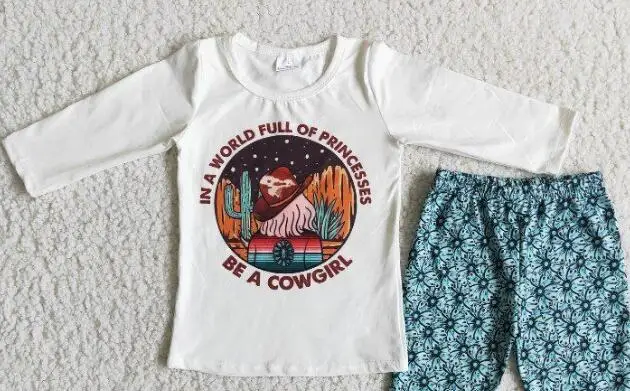 2 шт. Детская футболка с синими цветами | одежда и обувь