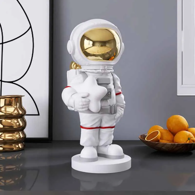 

Современная модная декоративная статуя, статуэтка астронавта из смолы, скульптура, Декор для дома, аксессуары для рукоделия, настольный декор в скандинавском стиле