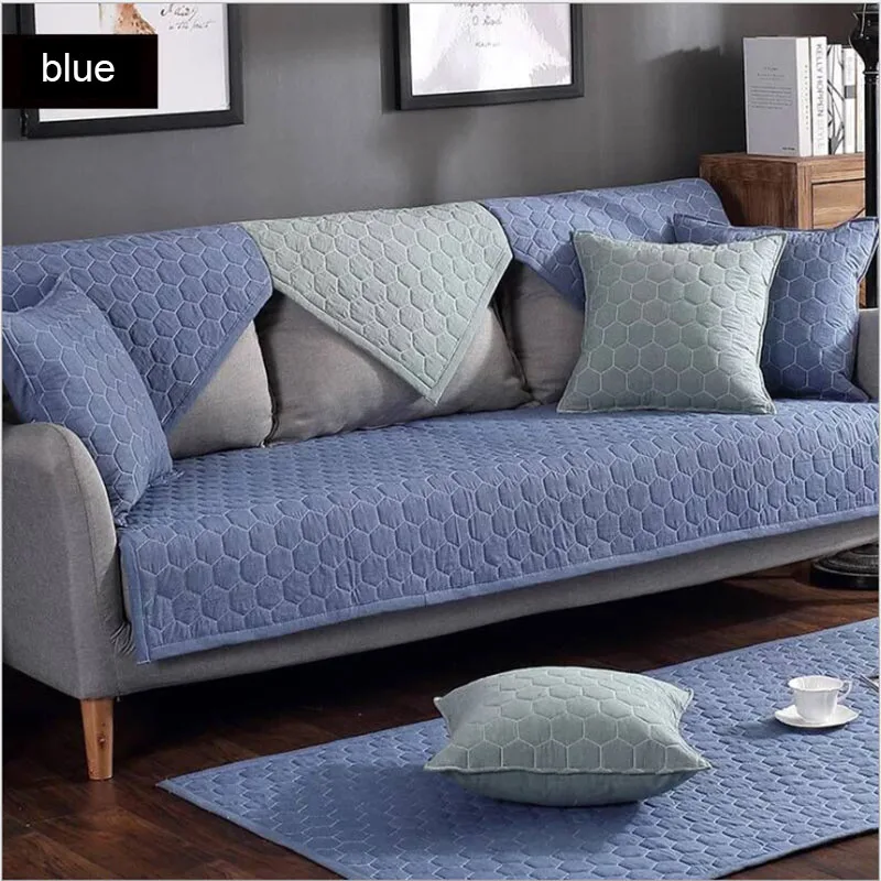 1 шт. однотонный чехол для дивана скандинавский минималистичный стиль хлопковая