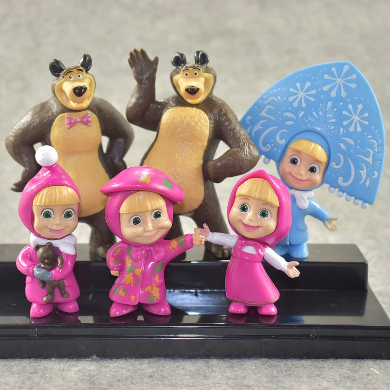 Аниме Рисунок Игрушки MashaBear мультфильм игрушки подарки на день рождения медведь
