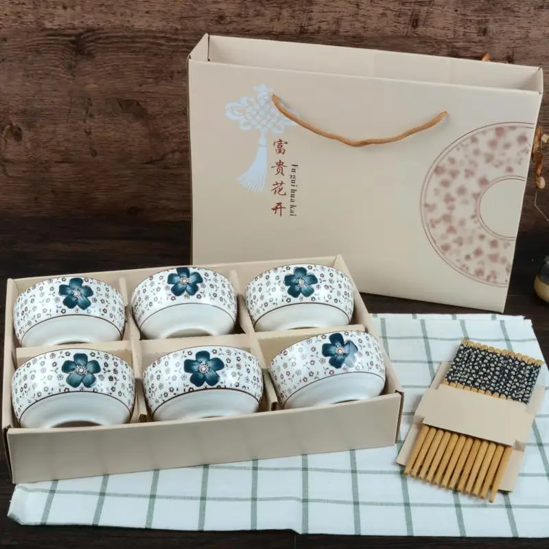 Rice Cuenco Ramen суп Кокосовая посуда тазонная фарфоровая тарелка Tigela набор