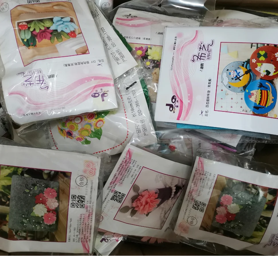 Купить Чистый запас! Набор для рукоделия из нетканого материала, фетра, 5 компл./лот, материал для рукоделия