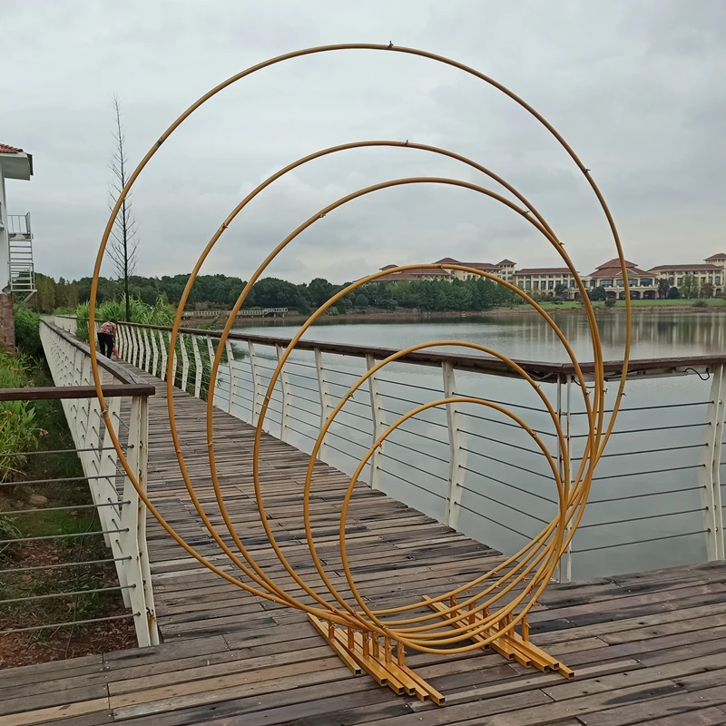 Железный круг Свадьба День рождения Фотофон кованые реквизиты открытый газон