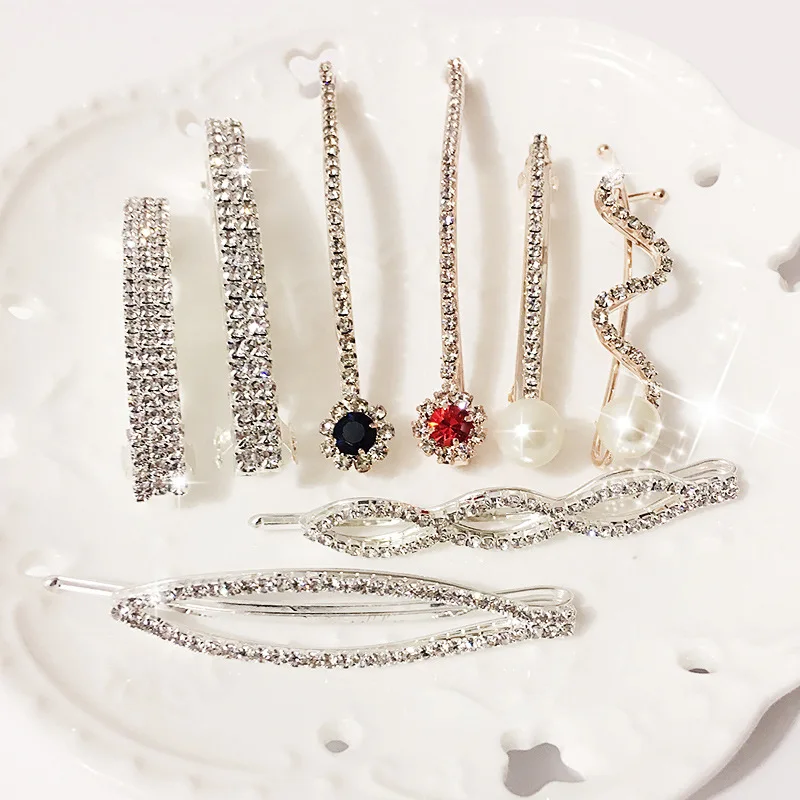 Серебристо-Красный Утконос заколки Новое поступление 7 цветов черные аксессуары