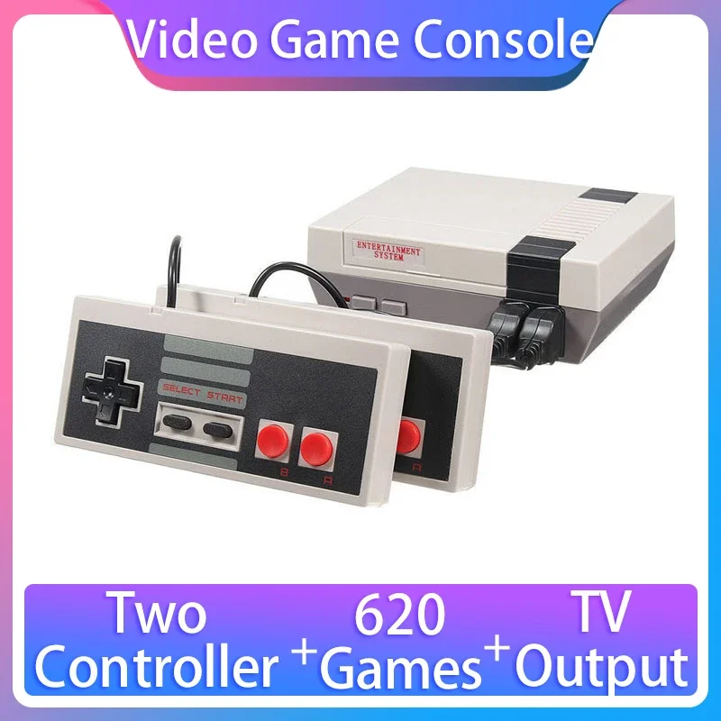 Мини-игровые консоли 8 бит Ретро ТВ видео игровые с 620 классическими играми