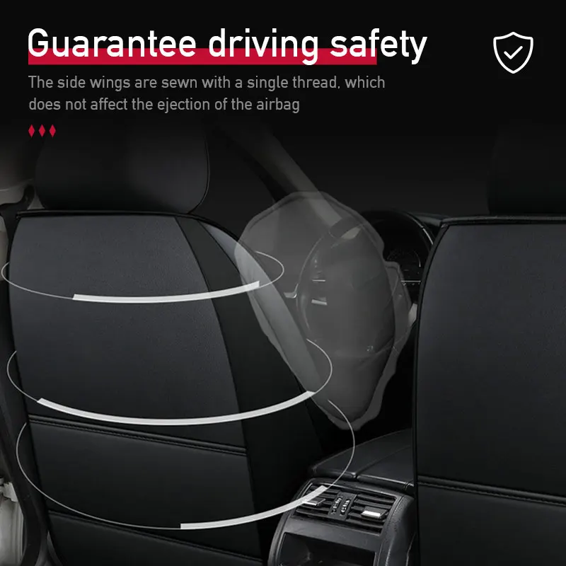 Роскошные кожаные автомобильные чехлы на сиденья универсальные аксессуары