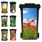 Самоклеящиеся водостойкие обои с изображением красных цветов, животных, попугаев, подсолнухов