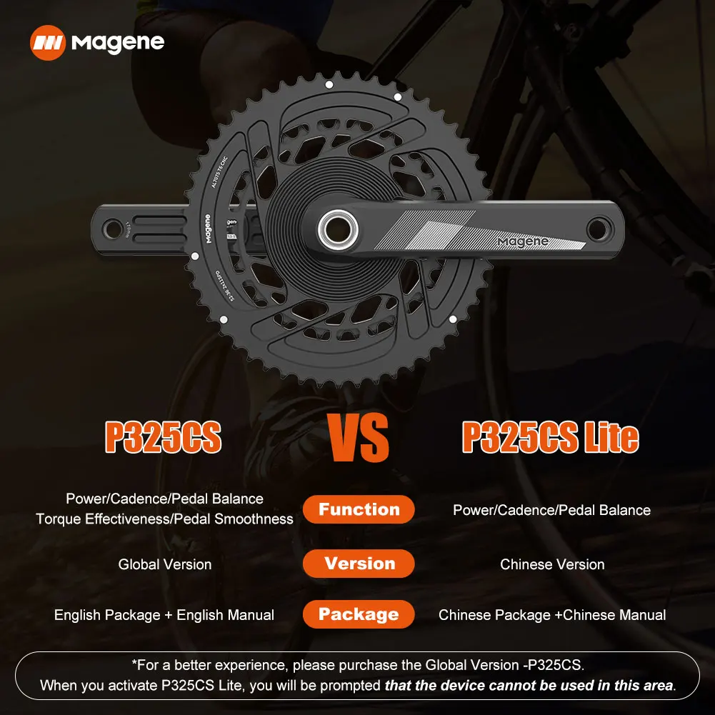 magene p325 cs power meter rechargeable dual side crankset road bike crank computer waterproof speedmeter for sram shimanobb86 free global shipping