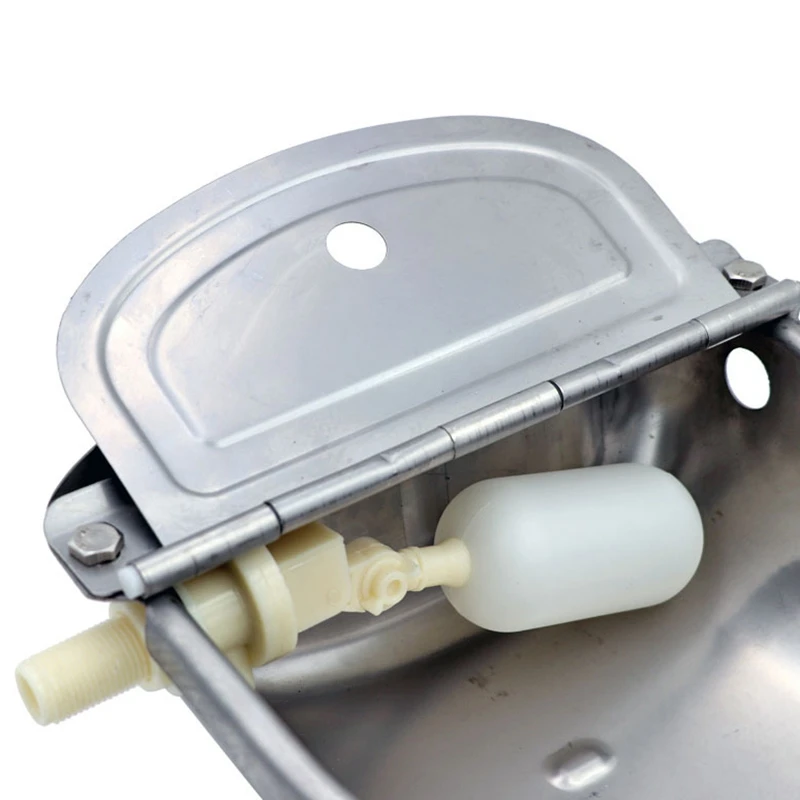 4L 304 корыто для воды из нержавеющей стали, миска для лошадей, коз, овец, свиней, поплавок, чаша, автоматическая поилка, поилка для скота, инструмент, аксессуары
