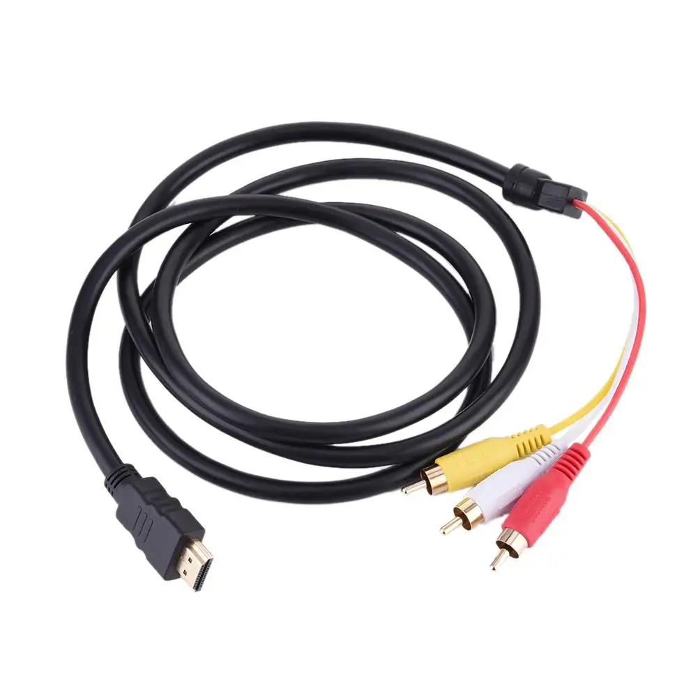 Кабель-Переходник HDMI (штекер)/3 RCA (штекер) 1 5 м 3RCA стерео компонент преобразователя