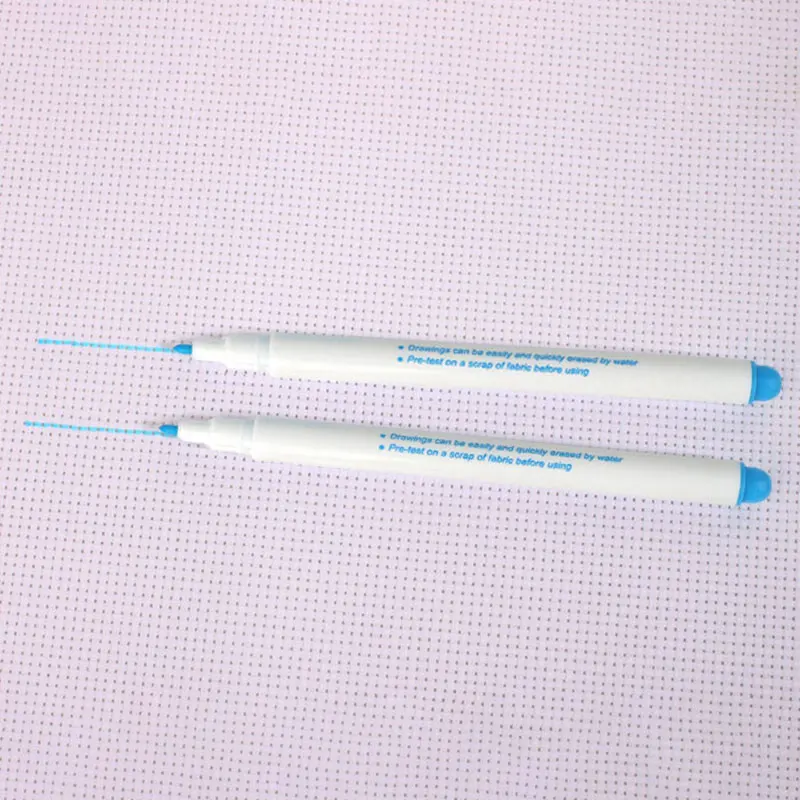 Ручка для мытья Водорастворимая толстая синяя ручка вышивки крестом стираемые