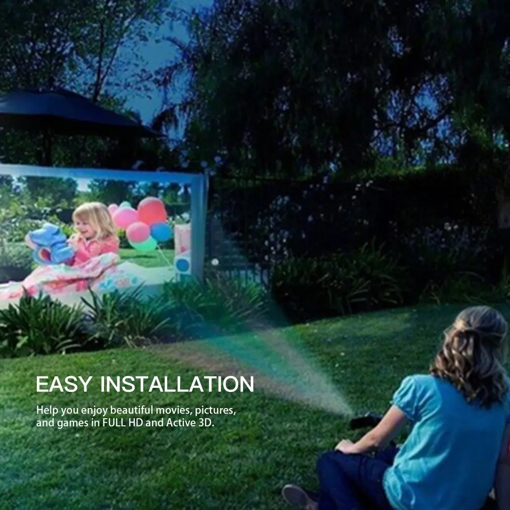 84 дюймовый экран для проектора с занавесом из нетканого материала белый мягкий