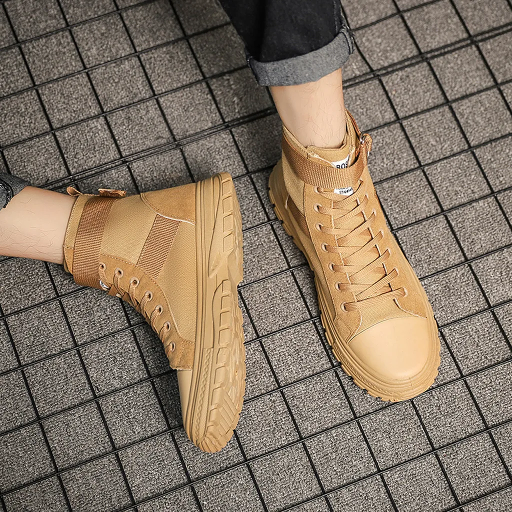 Мужские ботинки с ремешком и пряжкой в стиле ретро Английские на шнуровке