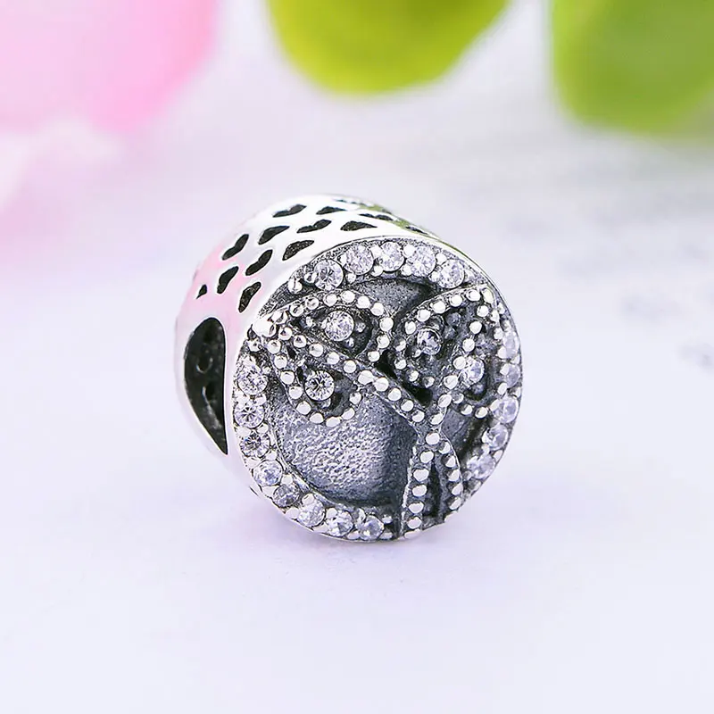 

Fit Original Charm Bracelet 100% 925 Sterling Silver Engraved Two Heart Leaf Bead For Jewelry Making Women Valentine Berloque