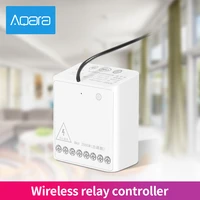 original aqara wireless relay controller 2 channels two way control module work for xiaomi mijia app and home kit