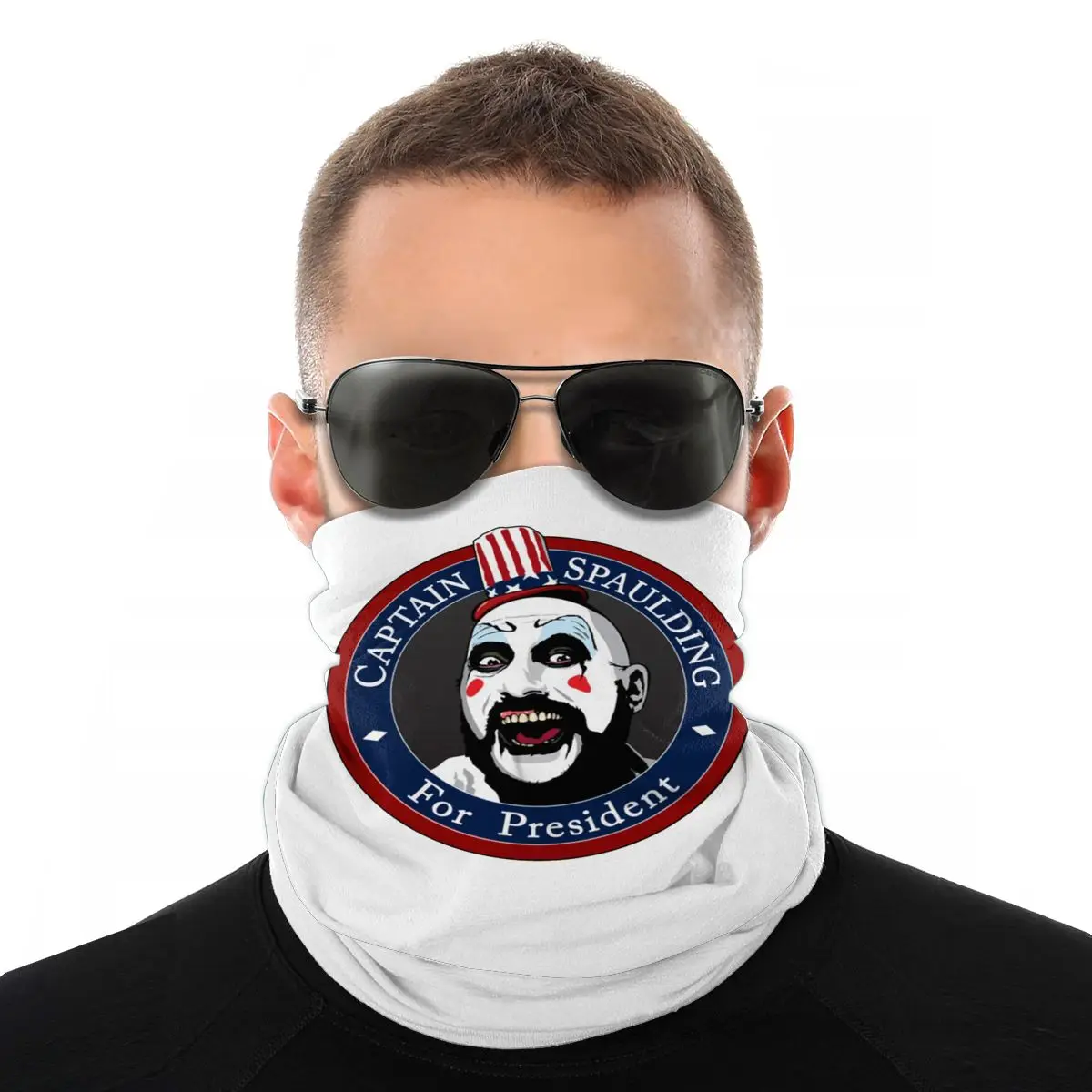 Captain Spaulding отклонение для президента шарф полумаска лица Манишка забавная ТВ