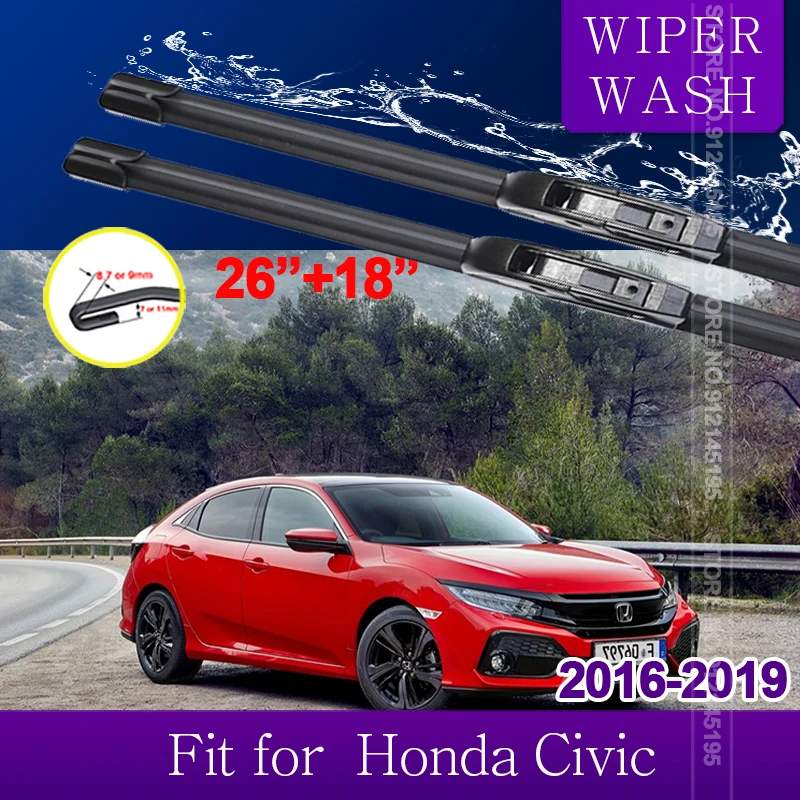 Автомобильные щетки стеклоочистителя для Honda Civic 10 2016 2017 2018 2019 10th Gen FC FC1 FC2 FC5