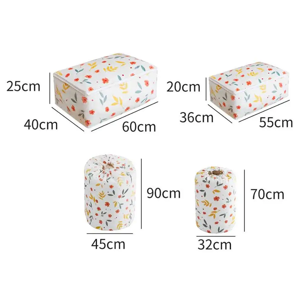 

Beam port Folding Clothes storage bag Waterproof Portable Closet Cotton linen organizador de ropa couette cajas almacenaje ropa
