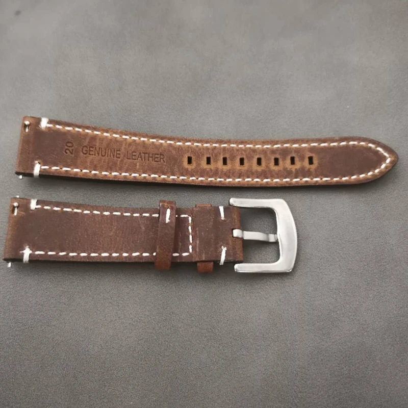 Ремешок мужской из натуральной кожи модный дизайнерский браслет для наручных