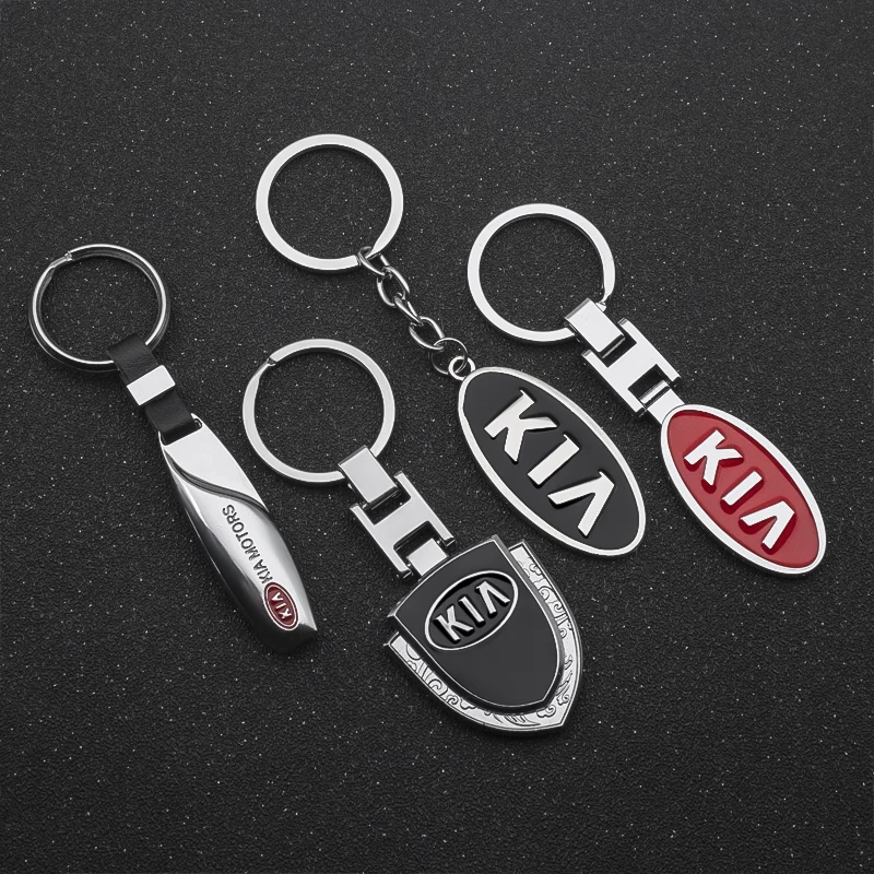 3D металлический + плетеный шнур брелок для автомобиля KIA Ceed Rio 3 4 Sorento Picanto Cerato Sportage R
