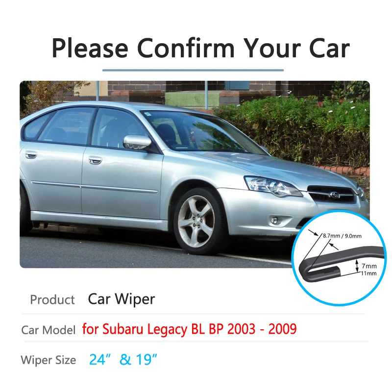 Автомобильные щетки стеклоочистителя для Subaru Legacy BL BP 2003 2004 2005 2006 2007 2008 2009 передние