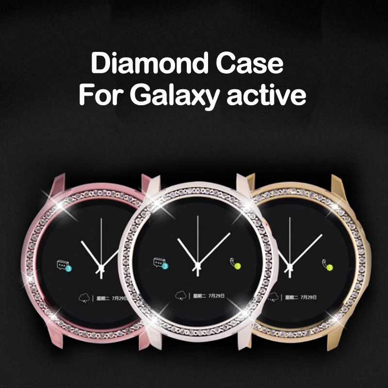 

Galaxy Watch Active Case for Samsung Galaxy Watch Active 40mm SM-R500 Bumper Protector HD Full Coverage Screen Protection Case