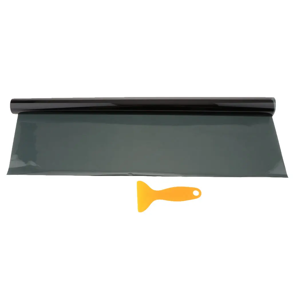 

Black Glass Window Tint Shade Film 50% VLT Auto Car House 1 Roll