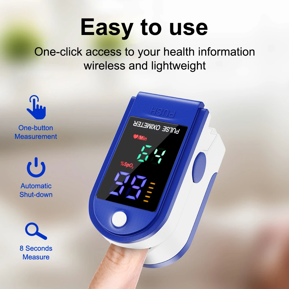 Medical Household Digital Fingertip Pulse Oximeter Blood Oxygen Saturation Meter Finger OLED SPO2 PR Monitor Health Care