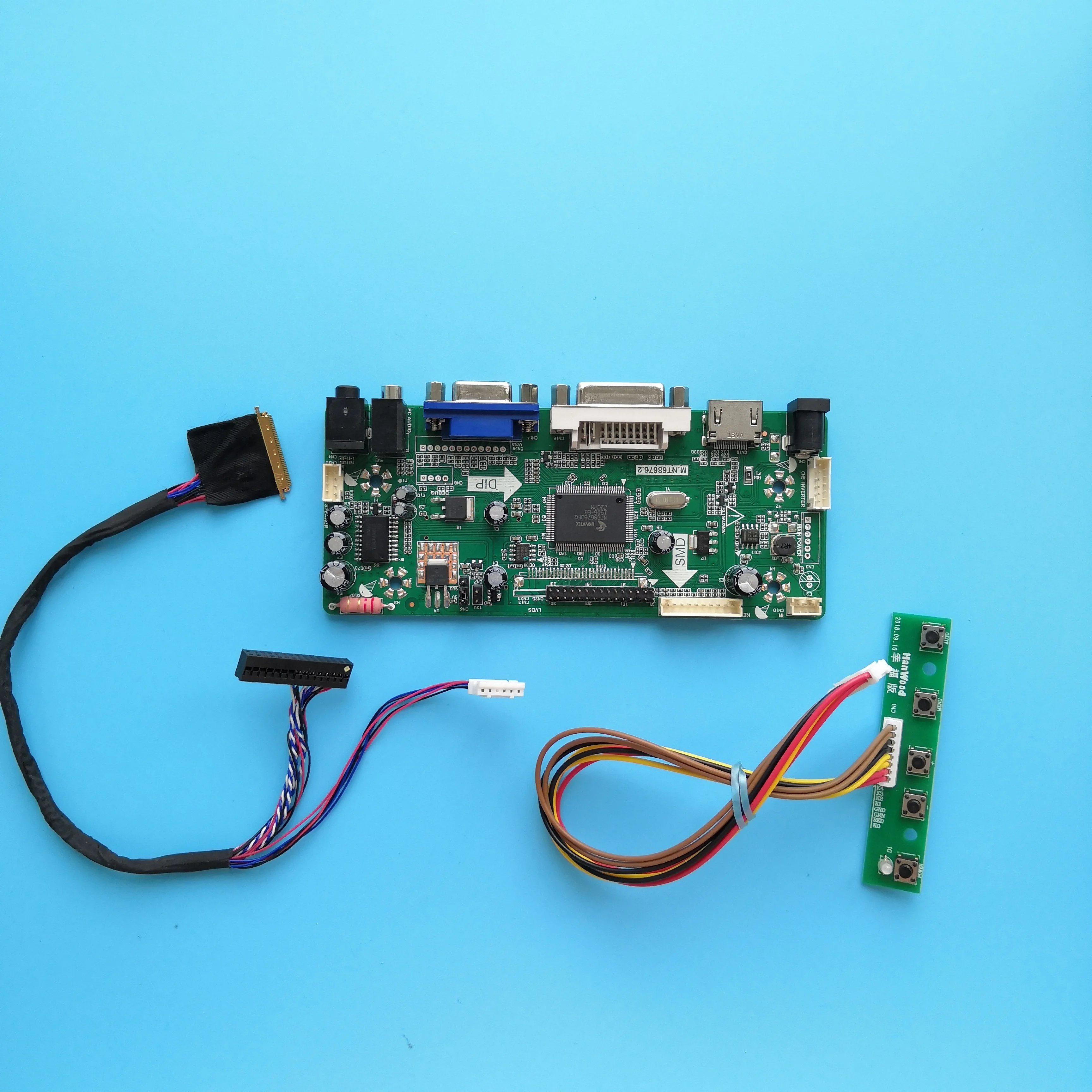 

Kit For B133XW02 V0 1366X768 13.3" VGA Screen HDMI DVI Panel monitor M.NT68676 LED LCD 40pin LVDS Controller board